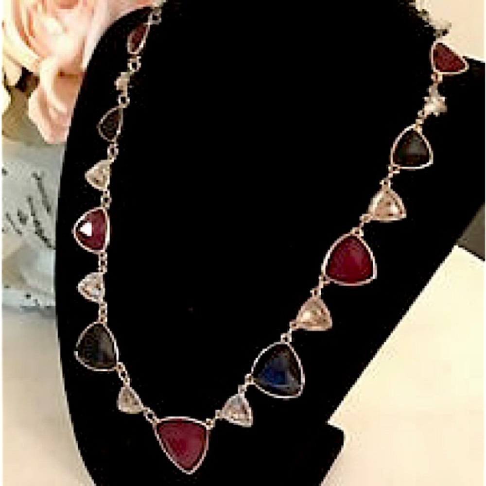 WHBM PORT WINE & BLACK NECKLACE